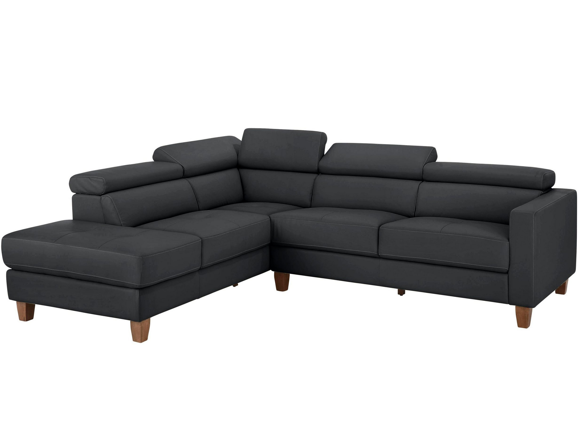 Leder Ecksofa Links Schwarz Sofas Zum Halben Preis