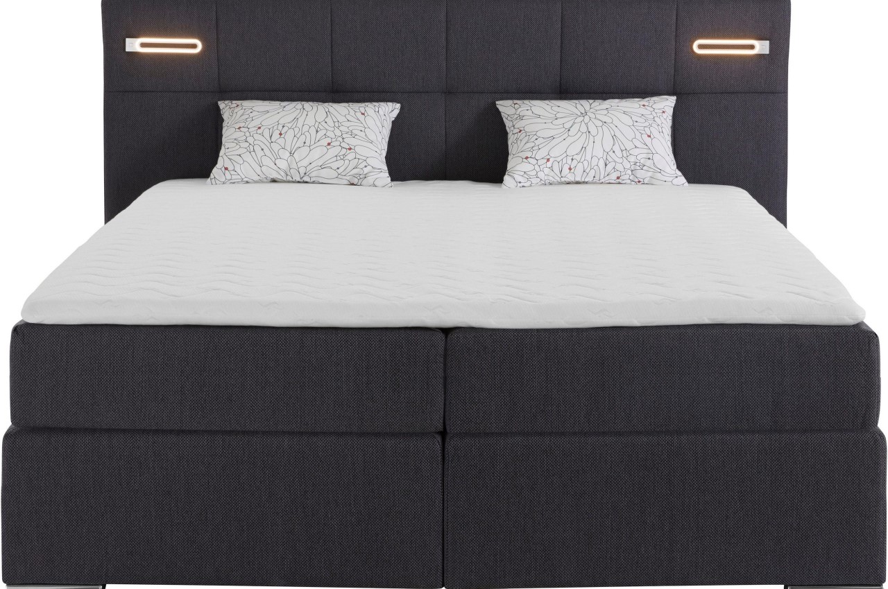 Collection AB Boxspringbett 180x200 Dormante - Mit LED - Anthrazit Mit ...