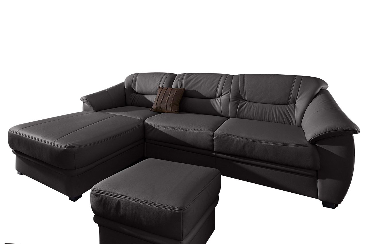 Sofa L-Form links - Schwarz | Sofas zum halben Preis