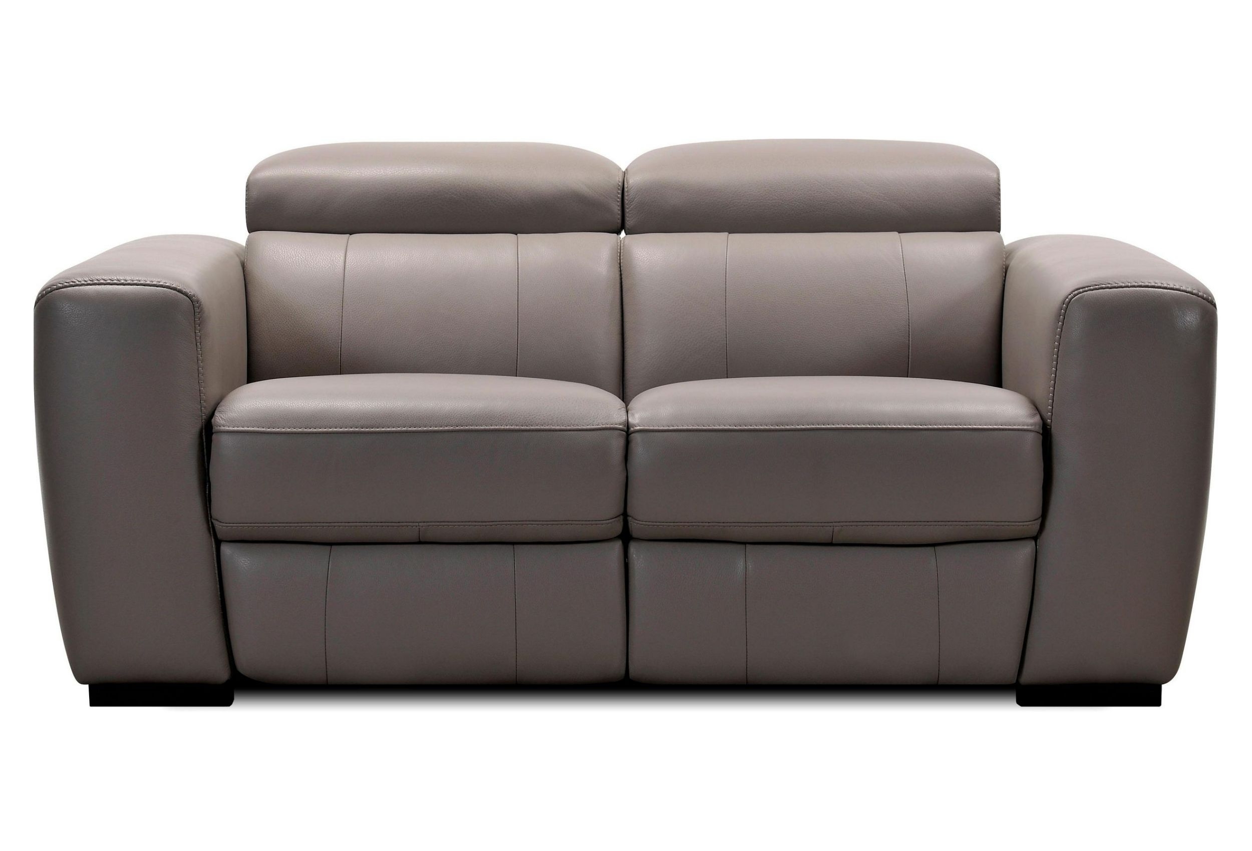 Leder 2er-Sofa Revolution - Taupe | Sofas zum halben Preis