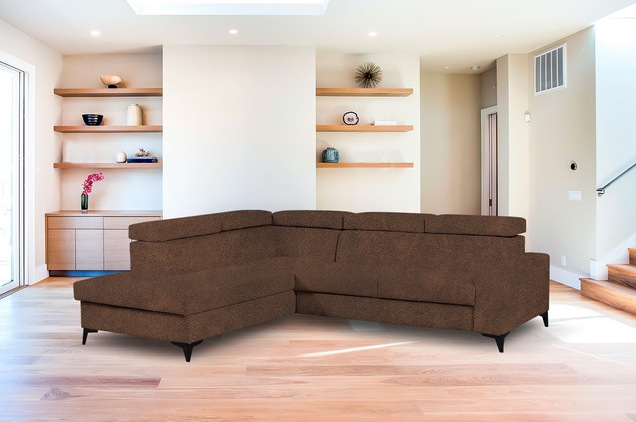 Ecksofa Panama Links Mit Schlaffunktion Gelbbraun Sofas Zum Halben Preis